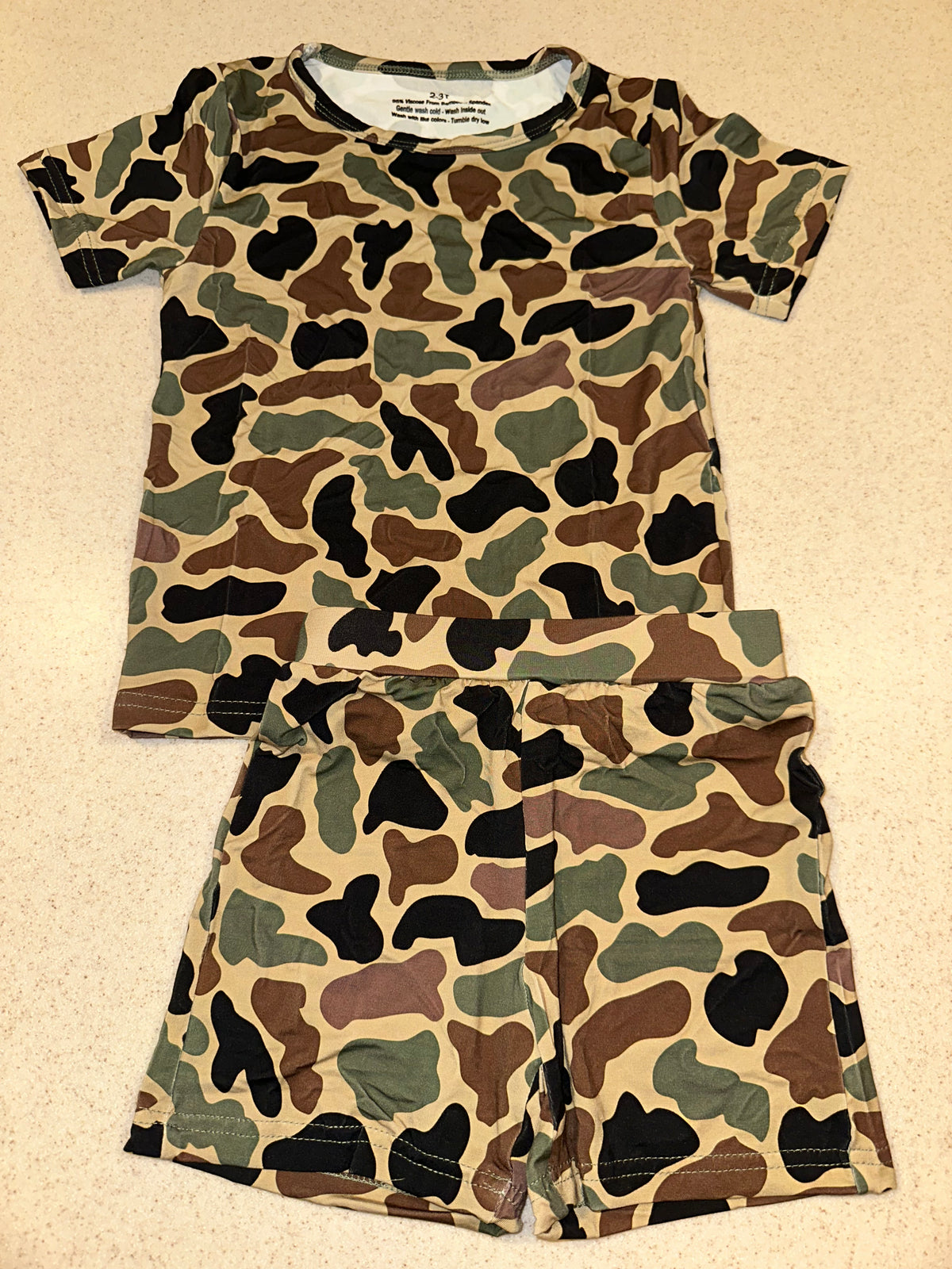 Camo Bamboo 2Pc Short Set