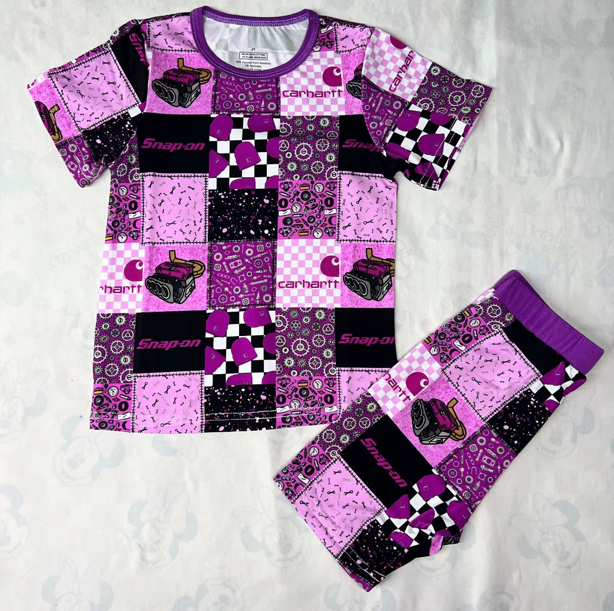 Purple Snap On 2Pc Set