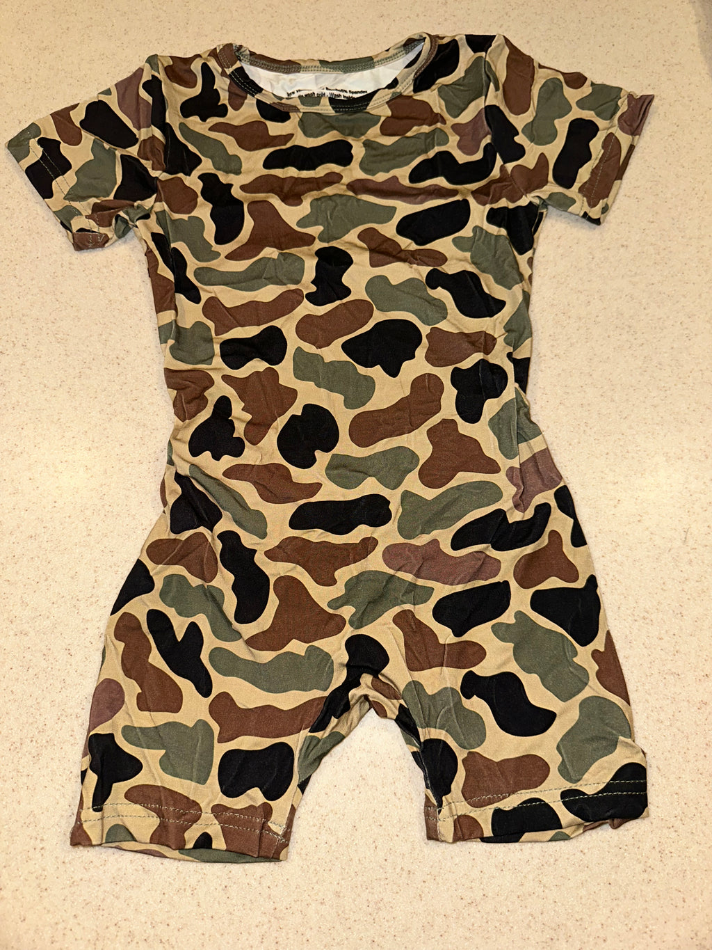 Camo No Zip Bamboo Shorties