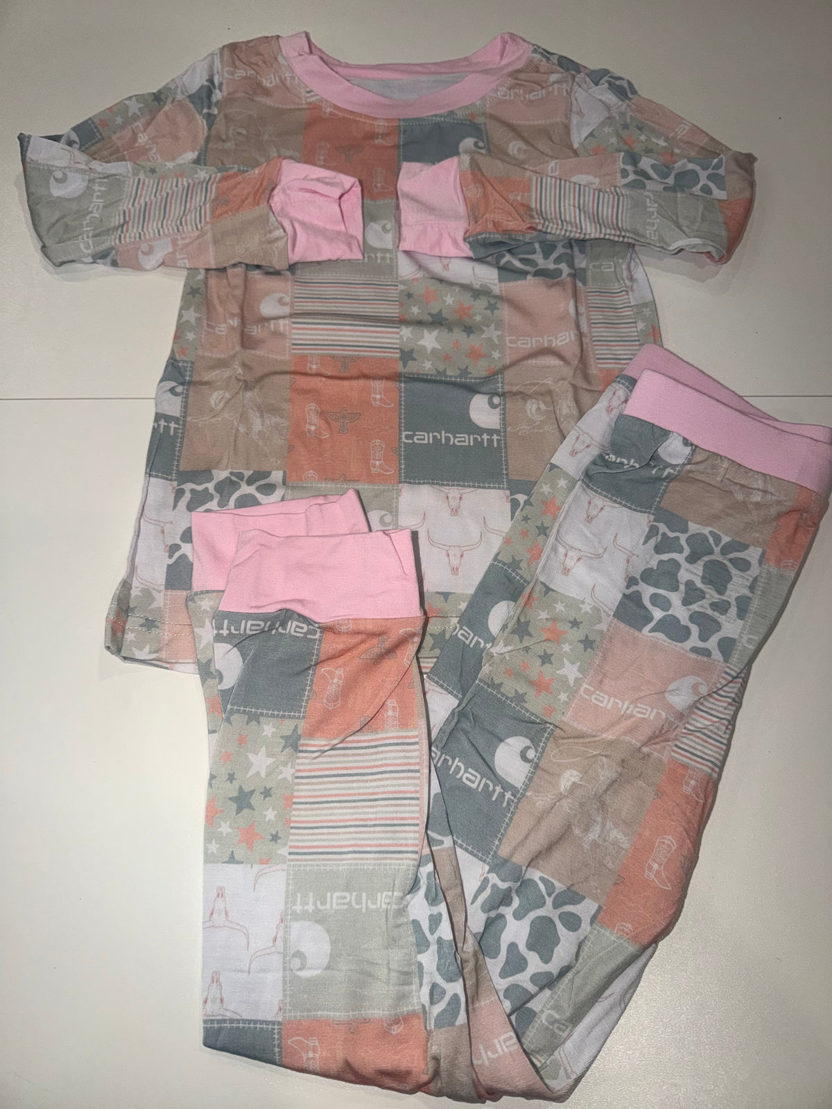Pink patchwork 2Pc set