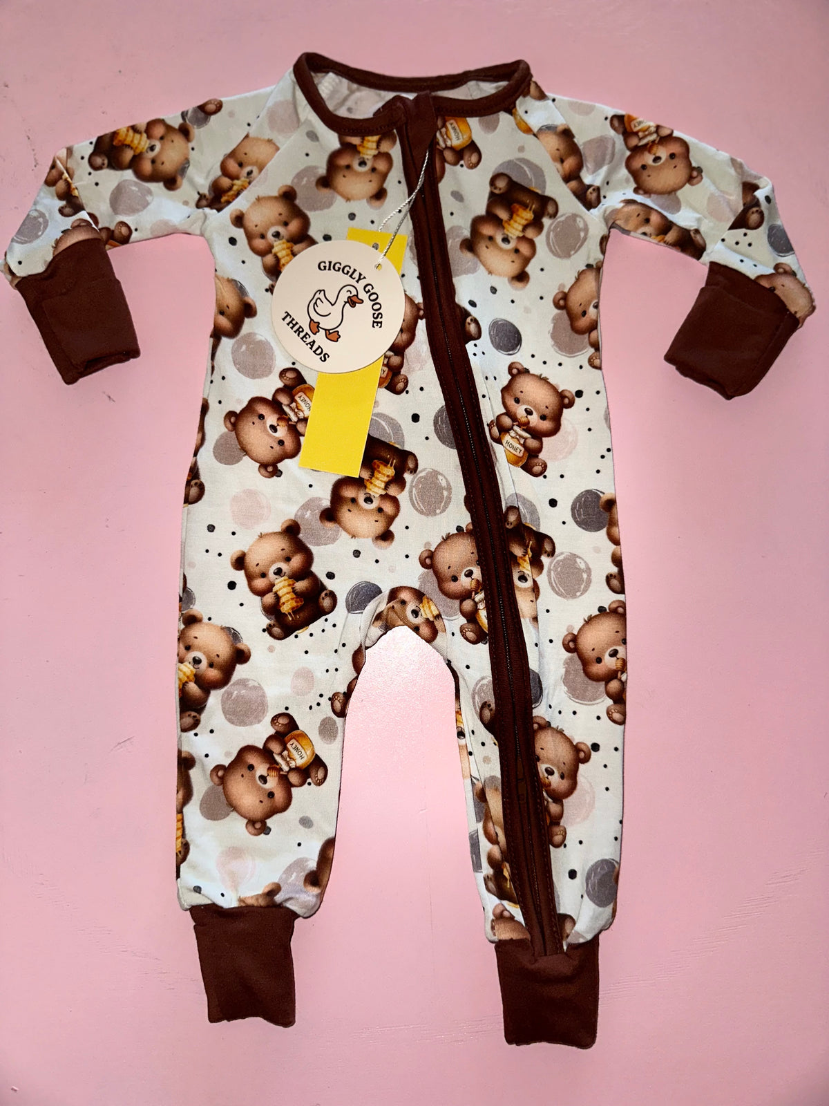 Honey Bear Bamboo Zippy