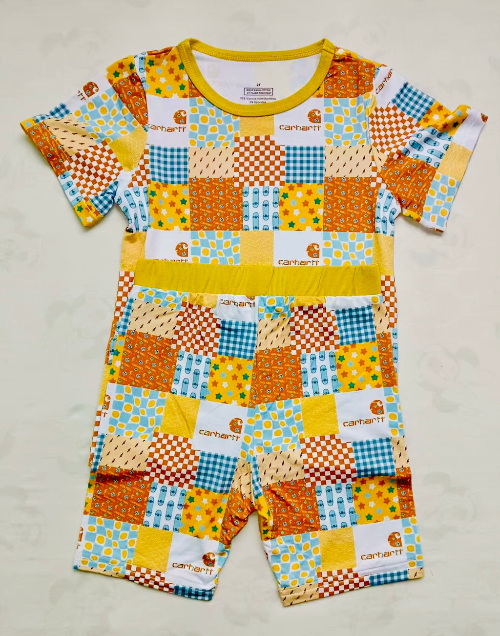 Yellow Patchwork Carhartt 2Pc Set