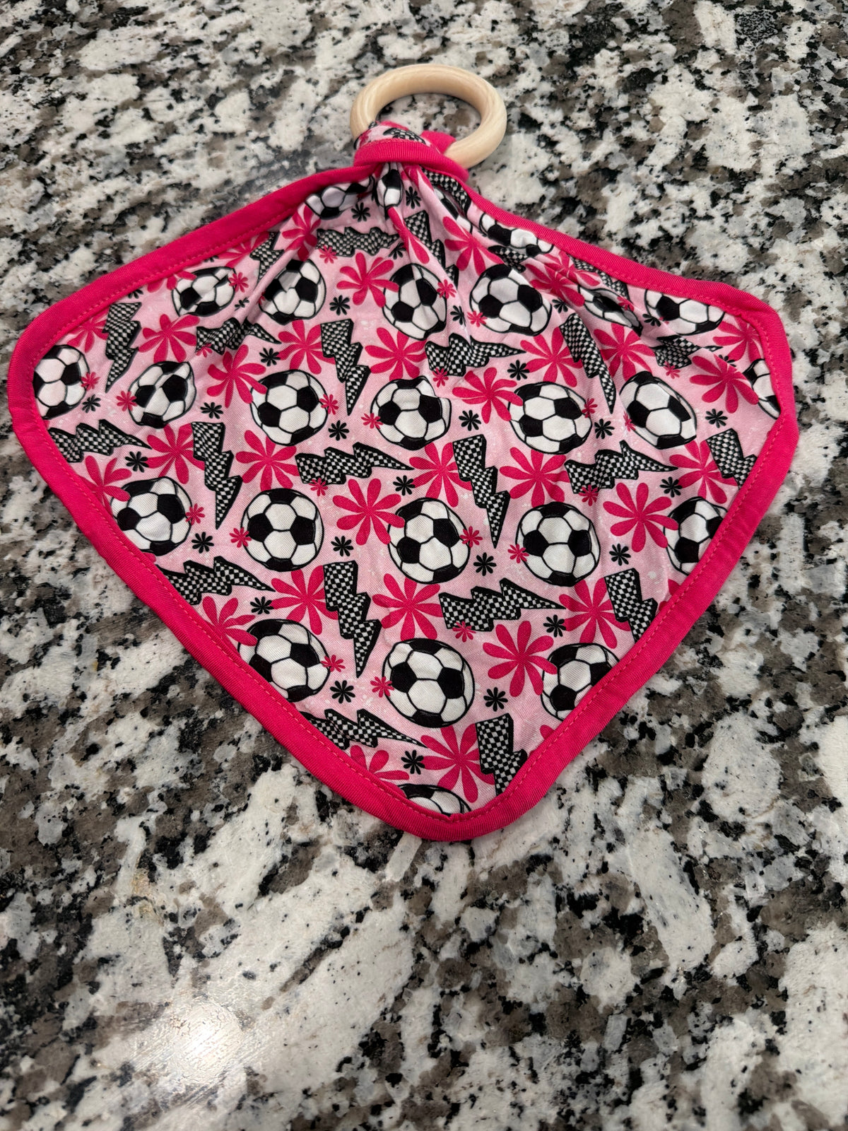 Pink Soccer Lovey