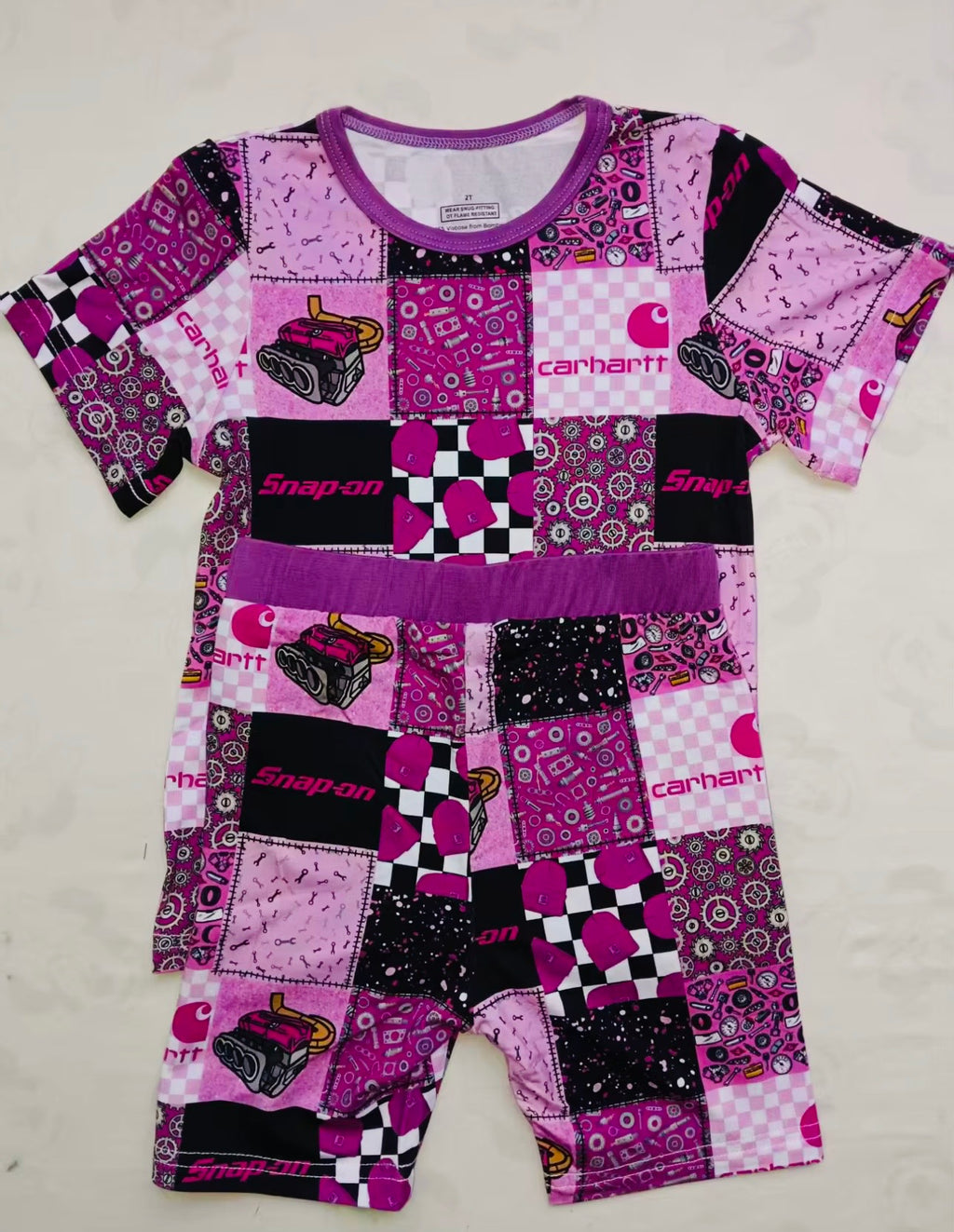 Purple Snap On 2Pc Set