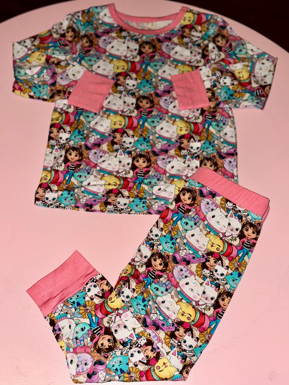 Kitty Dollhouse Crew 2Pc Bamboo Set