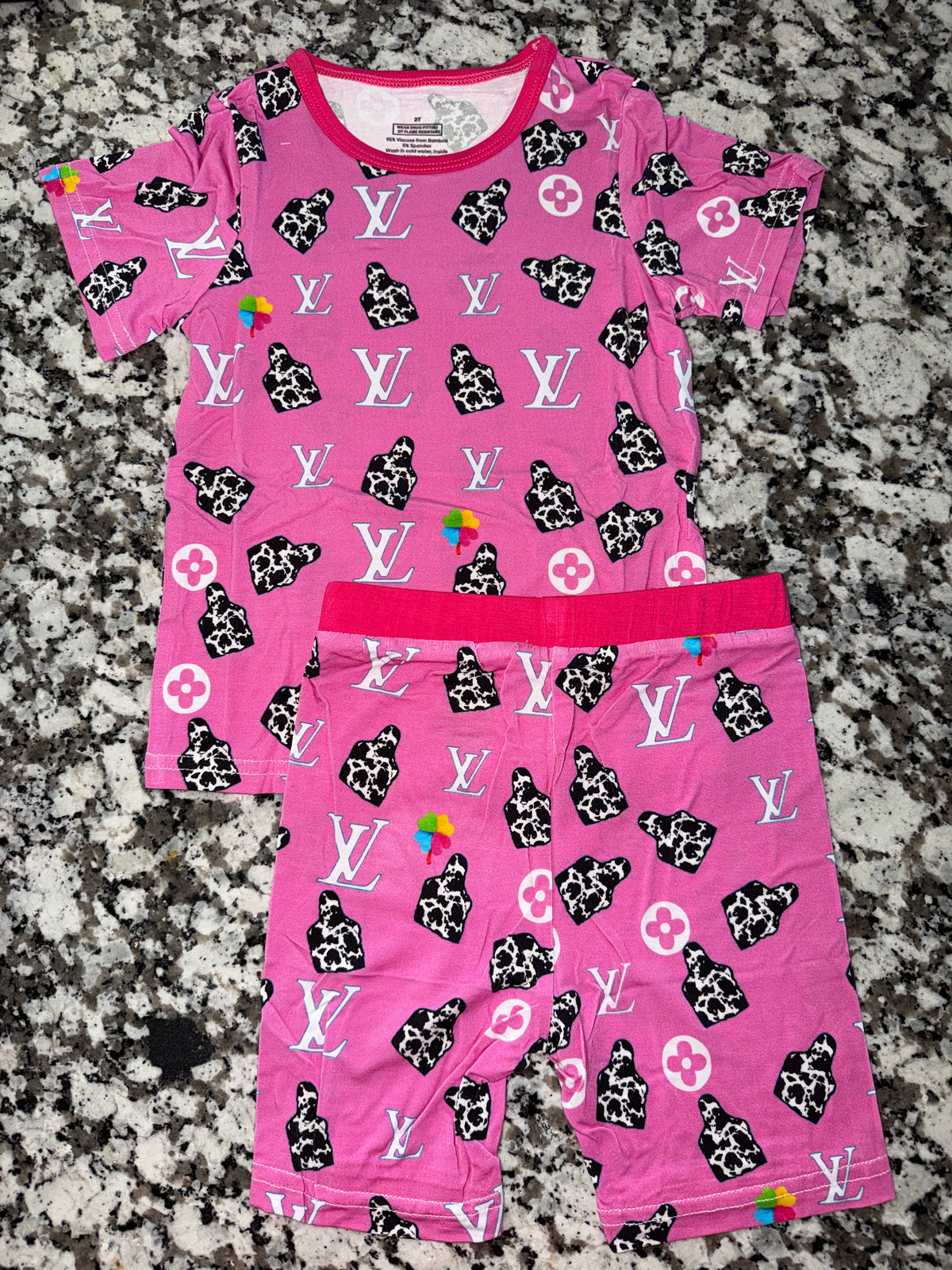 💕 Cowgirl Couture Short Sleeve Short Set