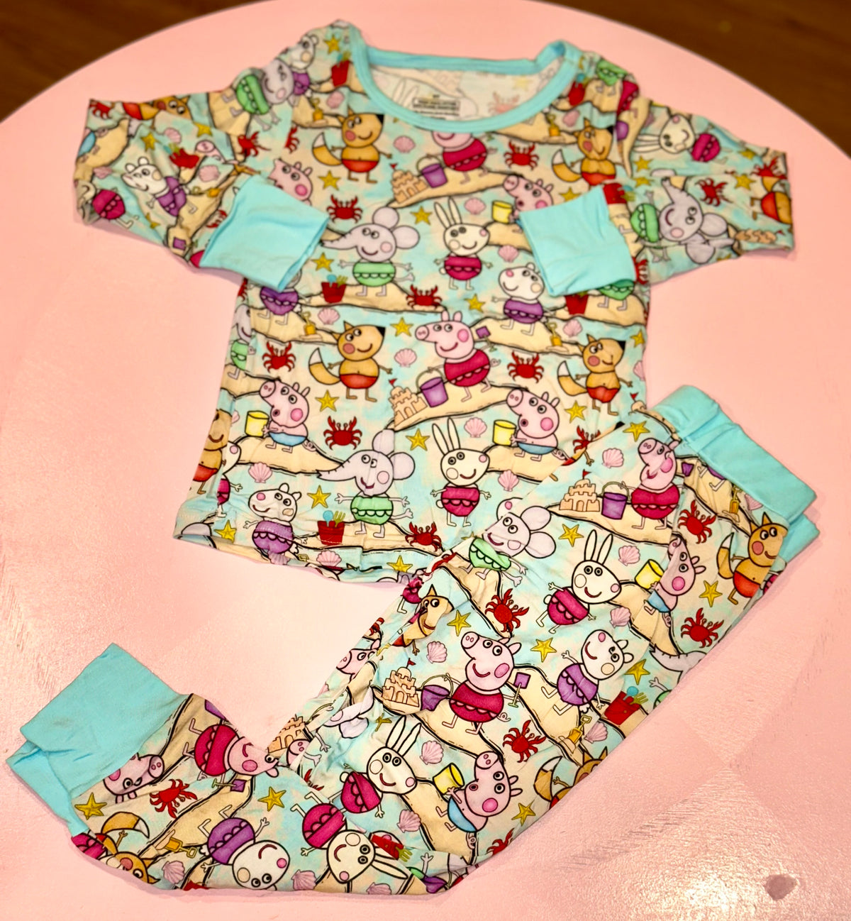 Peppa’s Beach Day 2Pc Bamboo Set