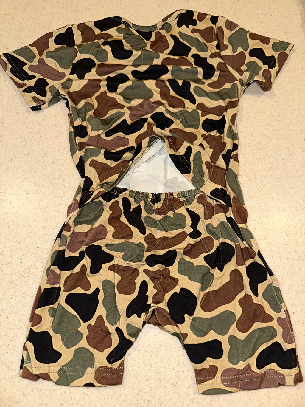 Camo No Zip Bamboo Shorties