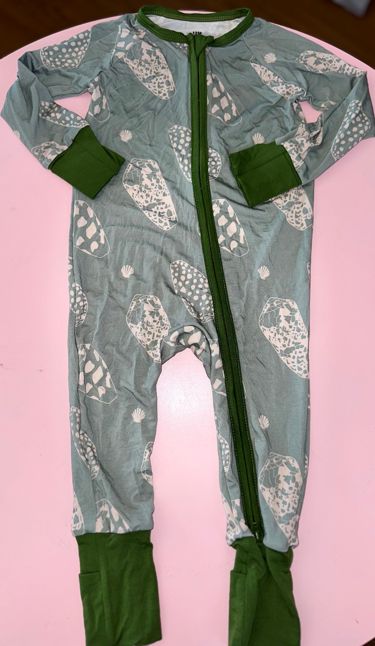 Green Bamboo Print