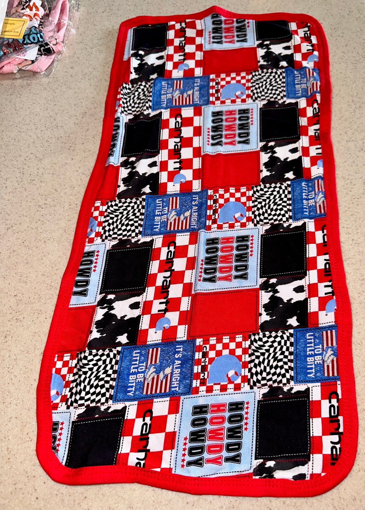 Howdy Little Cowboy Burp Cloth