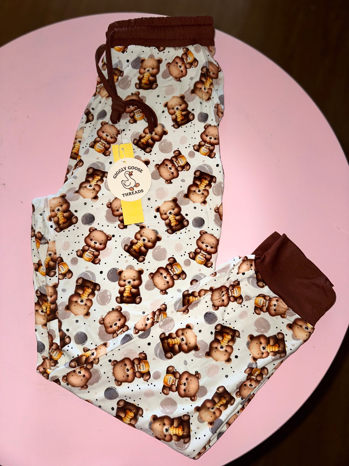 Honey Bear Bamboo Adult Joggers