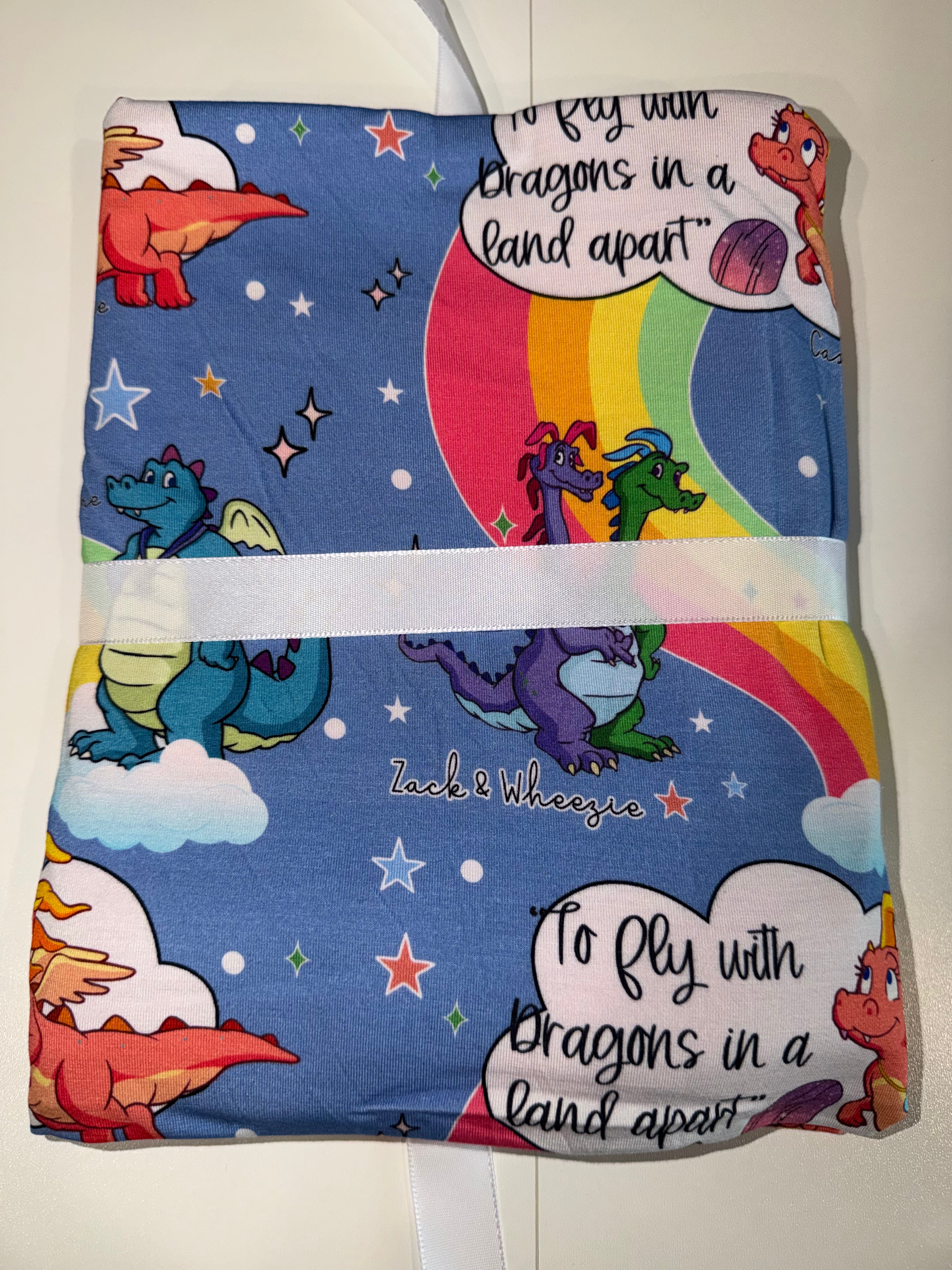 Rainbow Dragon Dreams Bamboo Blanket